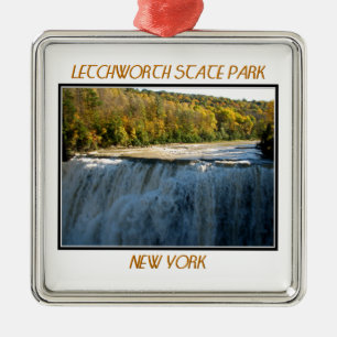 Letchworth State Park Mitten Falls Julgransprydnad Metall
