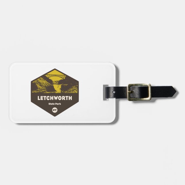 Letchworth State Park New York Bagagebricka (Horisontell Framsida)