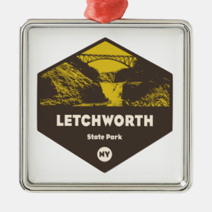 Letchworth State Park New York Julgransprydnad Metall
