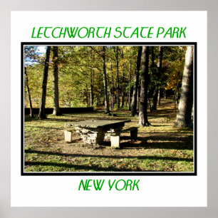 Letchworth State Park - Tea Bord Sten Poster
