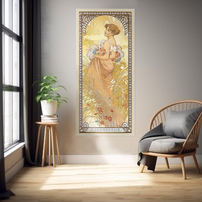 L'Eté Season Art nouveau Alphonse Mucha Poster (Skapare uppladdad)