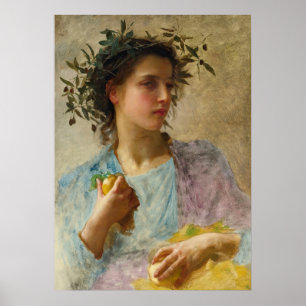 l'ete (sommartid) av William-Adolphe Bouguereau Poster