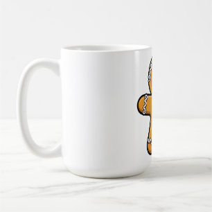 Leter Smiling Gingerbread Man Mugg