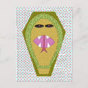 Lethal Egyptian Cobra Postcard Vykort