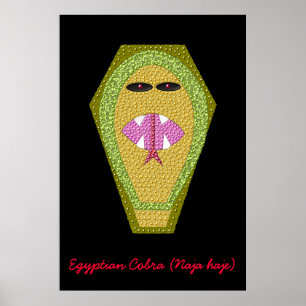 Lethal Egyptian Cobra Skriv ut Poster