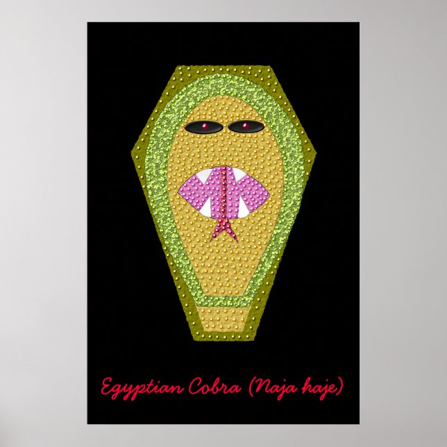 Lethal Egyptian Cobra Skriv ut Poster (Framsidan)