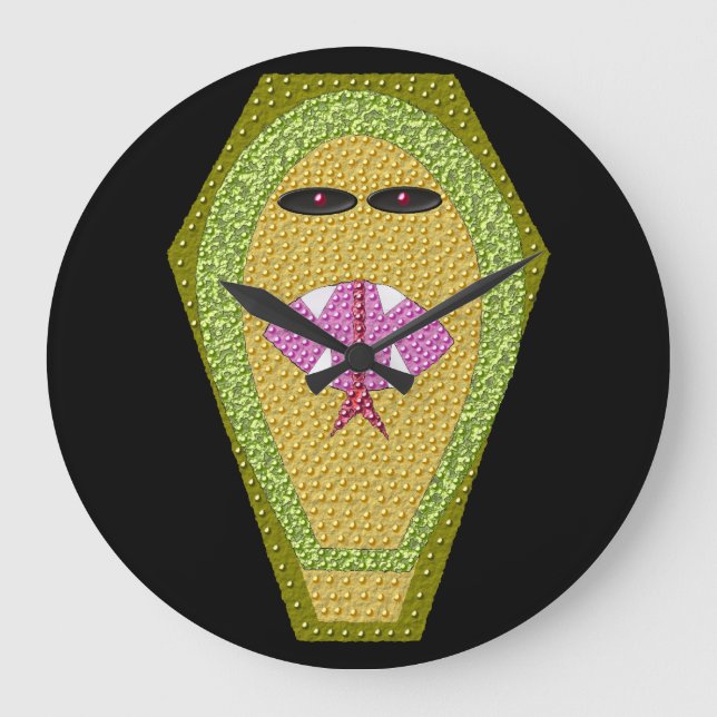 Lethal Egyptian Cobra Wall Clock Stor Klocka (Framsida)