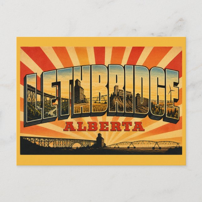 Lethbridge Alberta jordbruks hjärta Vykort (Framsida)
