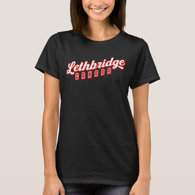 Lethbridge Kanada T Shirt (Framsida)