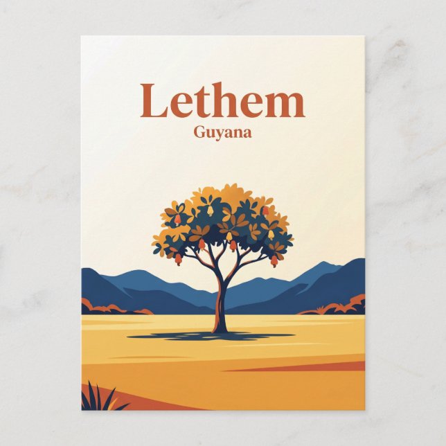 Lethem Guyana Vykort (Framsida)