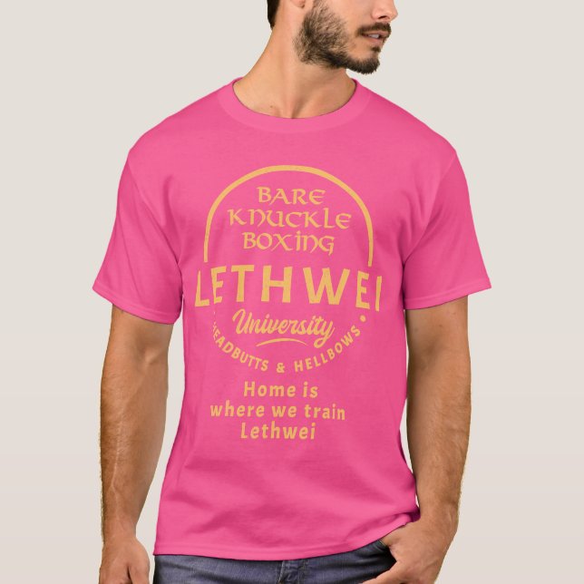 Lethwei Bare Knuckle Universiteten T Shirt (Framsida)