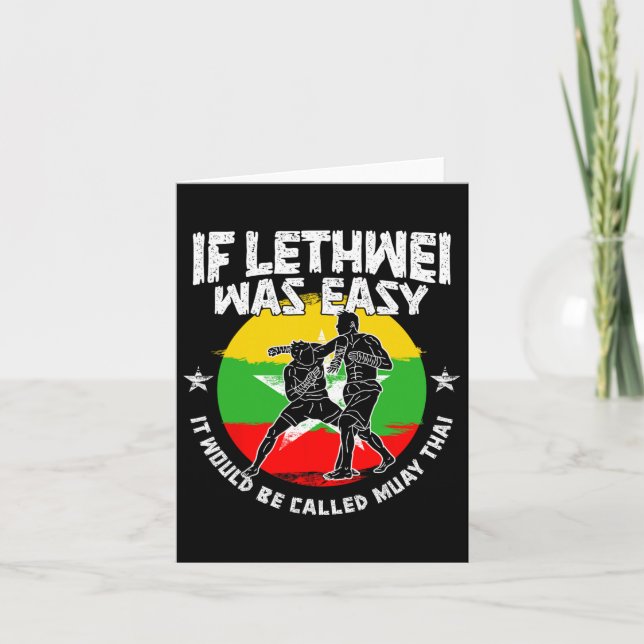 Lethwei Instructor Burmese Boxing Myanmar Boxer Le Kort (Framsida)