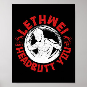 Lethwei Instruktör Headrumme Burmese Boxing Myanma Poster