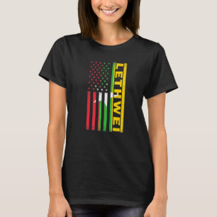 Lethwei Myanmar American Flagga Lethwei Burmese Bo T Shirt