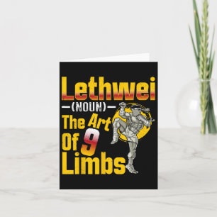 Lethwei (noun) The Art 9 Limbs Myanmar Burmese Kort