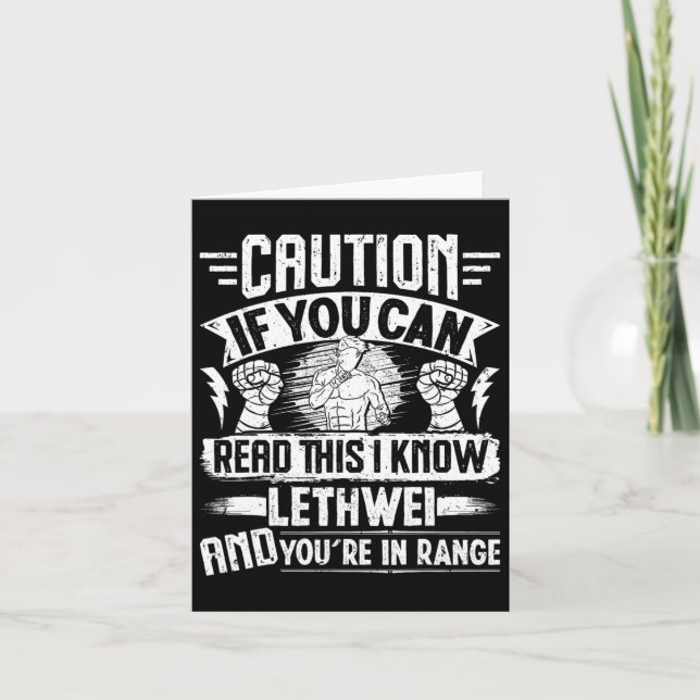 Lethwei Warrior Myanmar Boxing Training Burmese Bo Kort (Framsida)