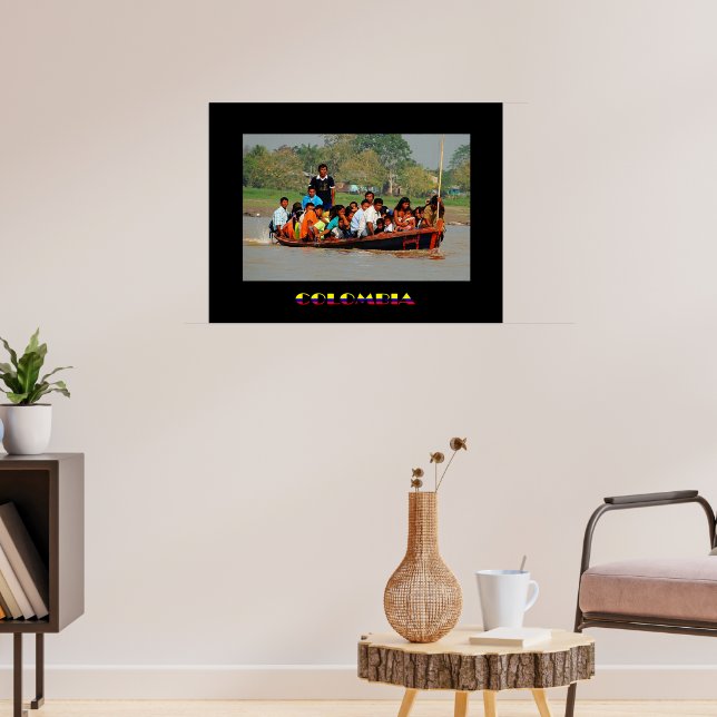Leticia Colombia Resemalmanposter Poster (Vardagsrum 3)