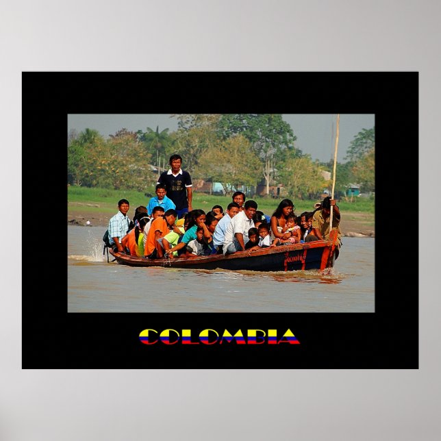 Leticia Colombia Travel Poster (Framsidan)