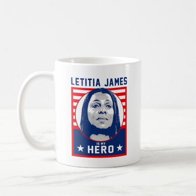 Letitia James är min Hjälte Kaffemugg (Vänster)