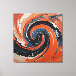 L'Étreinte du Feu et de l'Eau Canvastryck