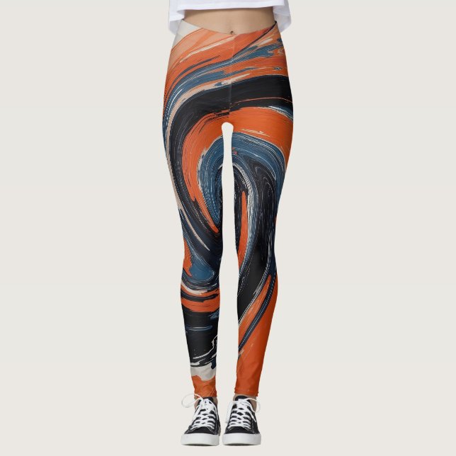 L'Étreinte du Feu et de l'Eau Leggings (Framsida)