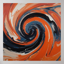 L'Étreinte du Feu et de l'Eau Poster