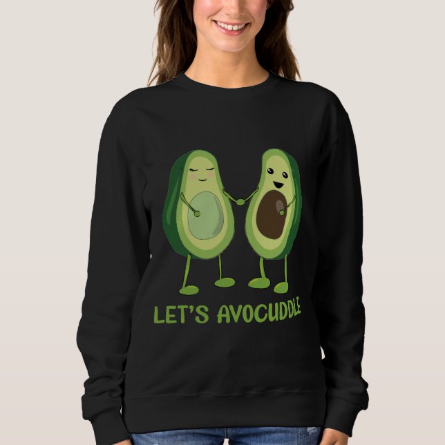 Let's Avocuddle - Funny Avocado Pun T Shirt (Framsida)