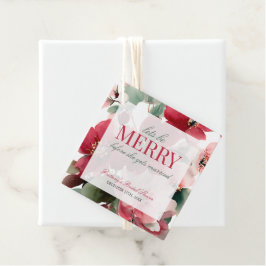 Let's Be Merry Christmas Bridal Shower Gåvor Etiketter