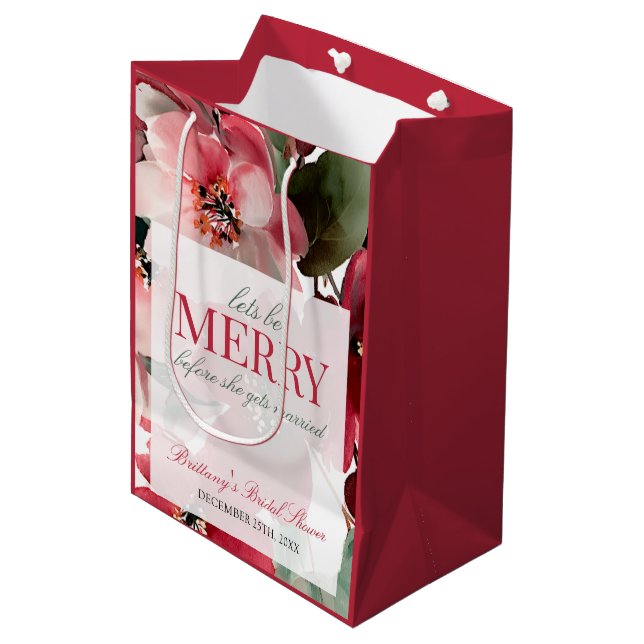 Let's Be Merry Christmas Wedding Shower (Framsidan Vinklad)