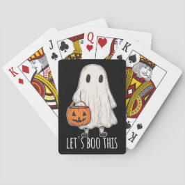 Let's Boo This Fun Ghost Trick or Treat Casinokort