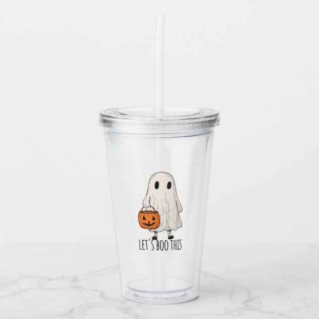 Let's Boo This Fun Ghost Trick or Treat Take Away Mugg (Framsida)