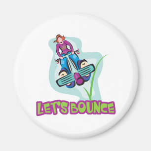 Lets Bounds Pogo Stick Magnet