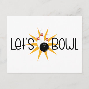 Lets Bowl Vykort