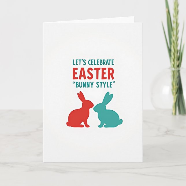 Lets Celebrate Easter Card Kort (Framsida)