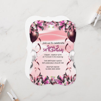 Let's Celebrate Invitation Template, Editable Surp Inbjudningar