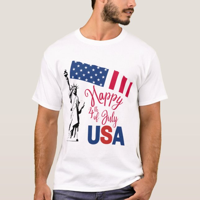 Let's celebrate the 4th of July T Shirt (Framsida)