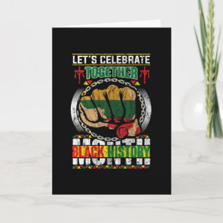Lets Celebrate Together Black History Months Kort