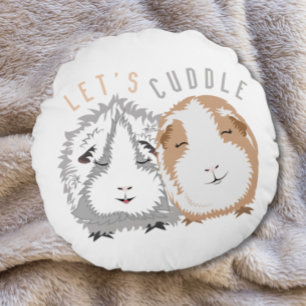 Let's Cuddle Guinea Gris Rund Kudde