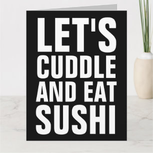 LE'TS CUDDLE & ÖSTER SUSHI BIG FÖDELSEDAGSKORT KORT