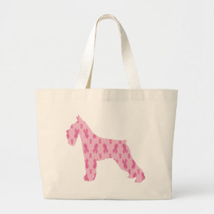 Lets Cure Cancer Ribbon Schnauzer Jumbo Tygkasse