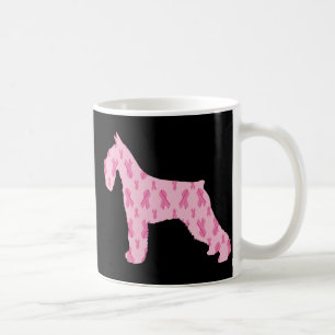 Lets Cure Cancer Ribbon Schnauzer Kaffemugg