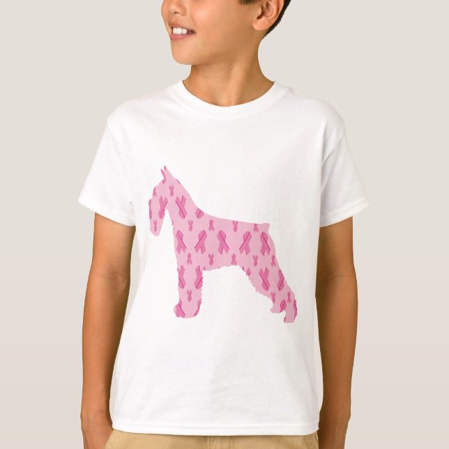 Lets Cure Cancer Ribbon Schnauzer Tröja (Framsida)