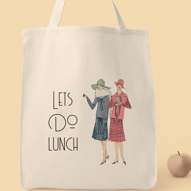 Lets Do Lunch Vintage Dam Tygkasse (Skapare uppladdad)