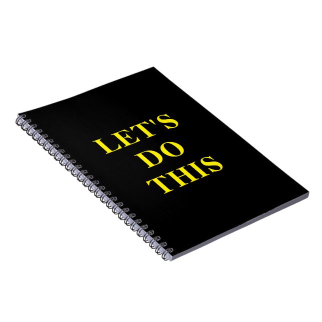 Let's Do This - 6.5" x 8.75" Classic Notebook Anteckningsbok (Högra Sidan)