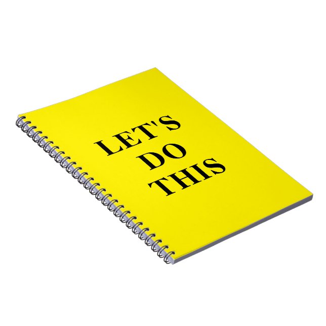 Let's Do This - 6.5" x 8.75" Classic Notebook Anteckningsbok (Högra Sidan)