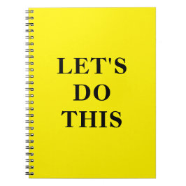 Let's Do This - 6.5" x 8.75" Classic Notebook Anteckningsbok