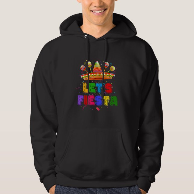 Let's Fiesta Mexican Fiesta Party Hoodie (Framsida)