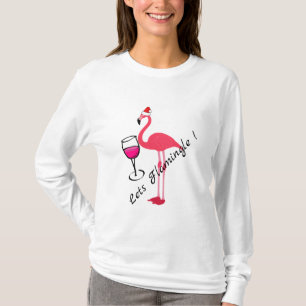 Lets Flamingle Funny Flamingo-julklackarna T Shirt