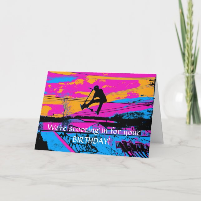 "Lets Fly!" Höga flygande skoter Kort (Framsida)