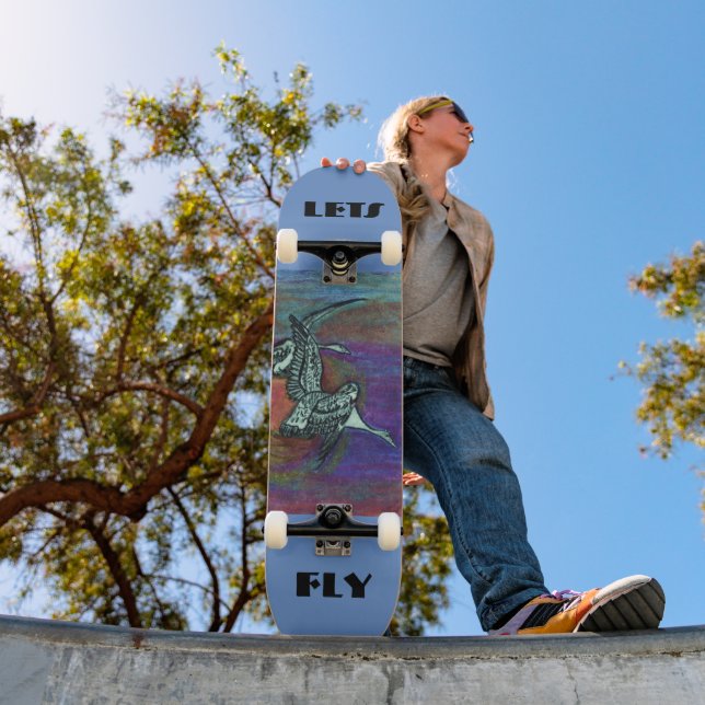 LETS FLY-skateboard Mini Skateboard Bräda 18,5 Cm (Utomhus 1)